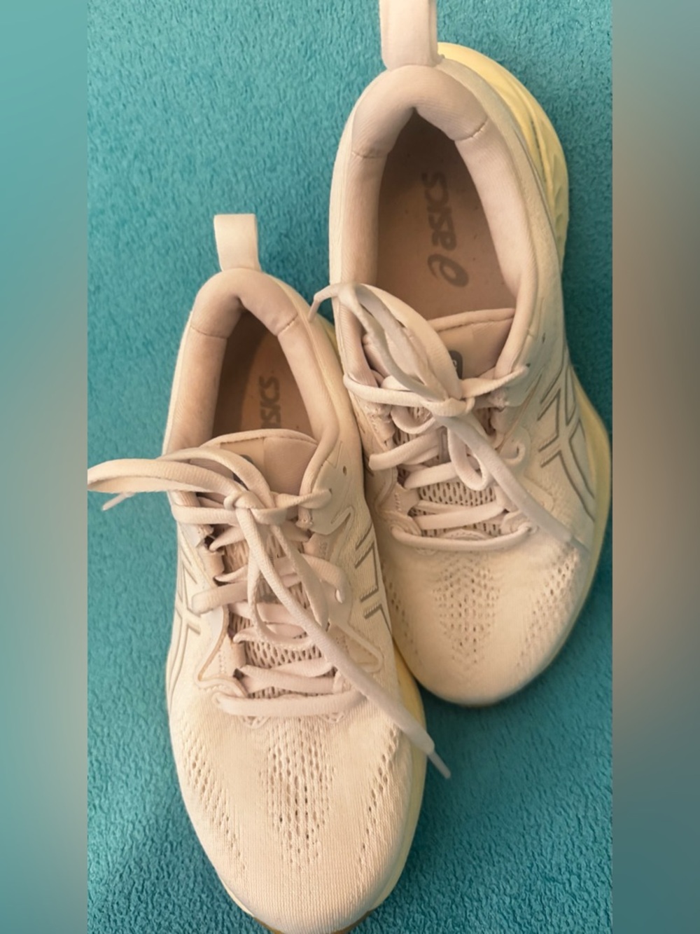 ASICS Women's Lightweight cream colored  Training Sneakers